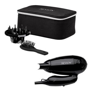 Kit Secador De Viaje + Difusor + Cepillo Revlon